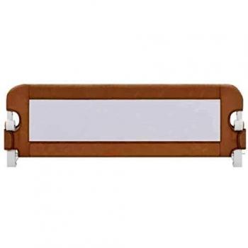 Toddler Safety Bed Rail 120x42 cm Taupe Polyester