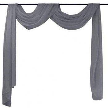 Voile Drape, 140 x 600 cm, Sheer, White, Vidaxl