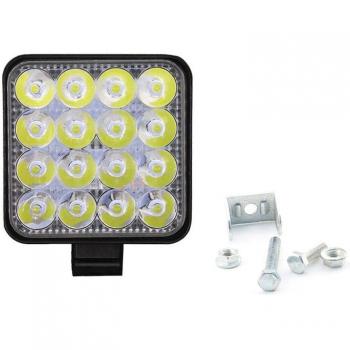 Car Auxiliary Lights 16LED 48W 3520LM Flood Work Light