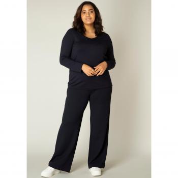 Damenpullover mit V-Ausschnitt, BASE LEVEL CURVY, Gr. 52