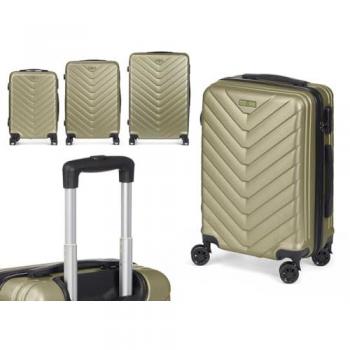 Set de Maletas Trolley ABS con Diseño de Escamas, 3 Piezas Ligeras y Resistentes