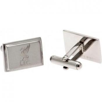 Boutons de manchette Liverpool FC en acier inoxydable rectangulaire