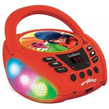 Lettore CD Bluetooth Miraculous Ladybug con Luci e USB