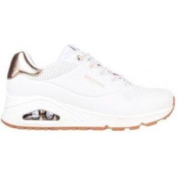 Skechers Uno Shimmer Away Sneakers Donna Bianche 39, Tela, Casual, Altezza Suola 3-5cm