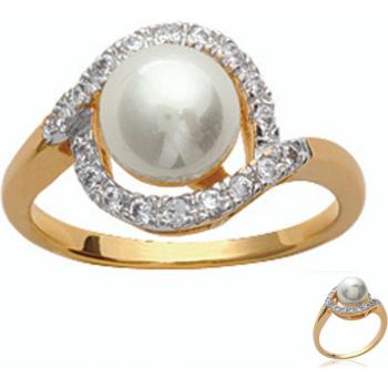 Anello 'Sissi' Oro Bianco Placcato