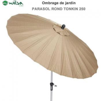 Parasol rond manuel 250 cm Wilsa Garden