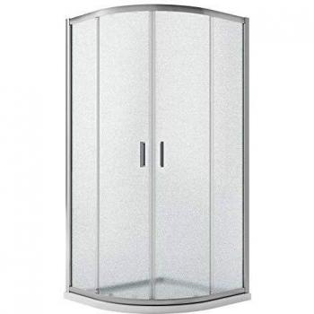 Paroi Douche Demi-Circulaire 80x80 H198 Opaque 6mm Mod. Ready