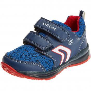 Geox B Todo C, Scarpe da Ginnastica Basse Bimbo, Blu (Navy/Red), 27 EU