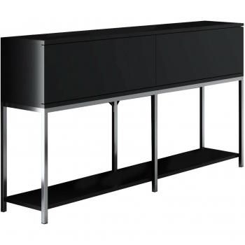 Buffet Design Noir Argent 150x30 cm