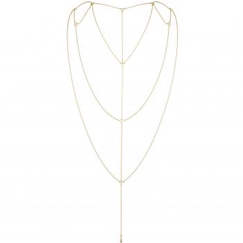Goldene Magnifique Rückenkette mit Dekolleté‑Design