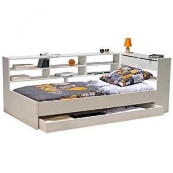 Lit une place Roller 90 x 190 cm Blanc