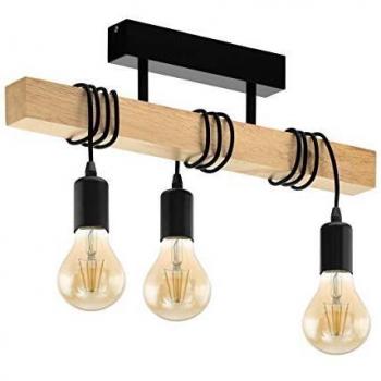 Eglo Townshend Industrial Bar Semi Flush Mount Light