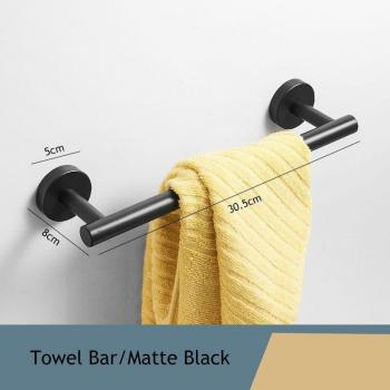 Accesorios de Baño en Acero Inoxidable Negro