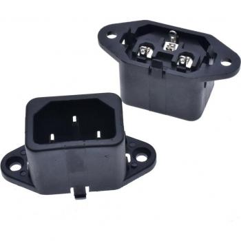 10 Pack C14 AC Socket Plug 3 Pins DB-14 250V 10A