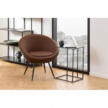 Table d'appoint Hellin 43x35 cm noir