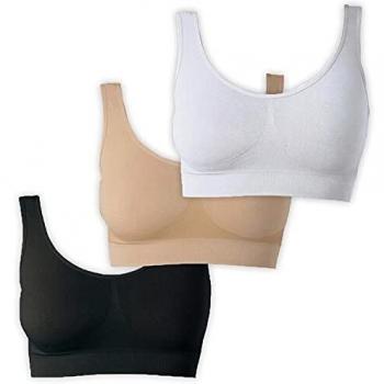 UnsichtBra Bustier Damen BH ohne Bügel | 3er Set | Soft Bra | Schlaf