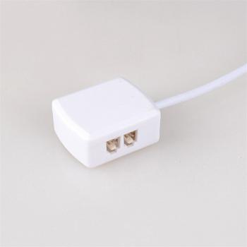 Boîte de jonction LED, connecteur séparateur 1 à 4 pour projecteurs 3V 12V, corps blanc