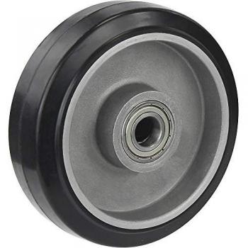 Black ProRoll Solid Rubber Wheel – X Width, Precision Ball Bearings