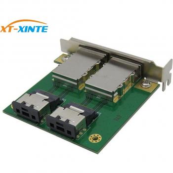 XT-XINTE Dual Mini SAS Internal to External Adapter