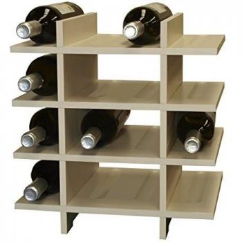 Premium White Wood Wine Shelf
