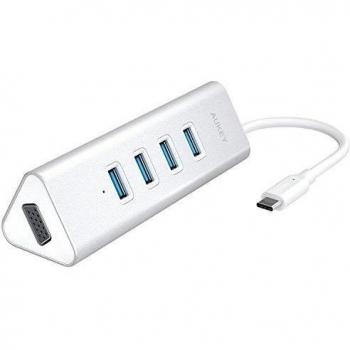 Aukey CB-C35-TY Hub USB C con VGA