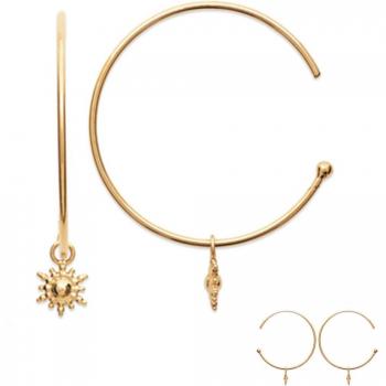 Radiant Gold Cleopatra Earrings