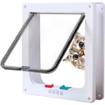 Small Animal Flap Door with 4-Way Lock