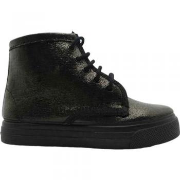 Botines Tokolate Niña Brillo Color Negro