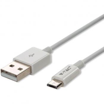 Cavo Micro‑USB → USB‑A 1 m V‑TAC Silver Series, 1 A, 1 m, Colore Nero