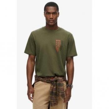 Superdry Maglietta Uomo Utility Short Sleeve Army Khaki S