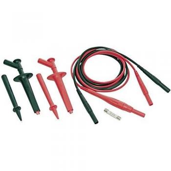 CAT IV Stäubli Messleitungs-Set mit zwei Lamellensteckern 4mm, 1 Meter