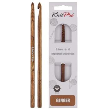 15 cm Ginger Crochet Hook, 6.00 mm – Groves & Thames (KnitPro)