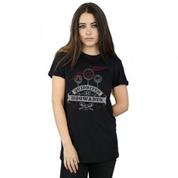 Harry Potter Damen Boyfriend T-Shirt Quidditch Hogwarts