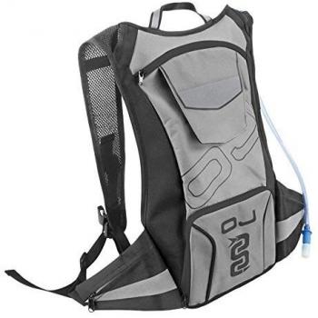 Oj jm1411 River Rucksack, Polyester, inklusive 2-Liter-Trinkblase, graue Farbe, Frontzugang