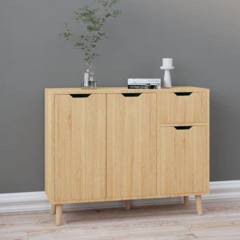 Sonoma Oak Sideboard 90x30x72 cm Engineered Wood