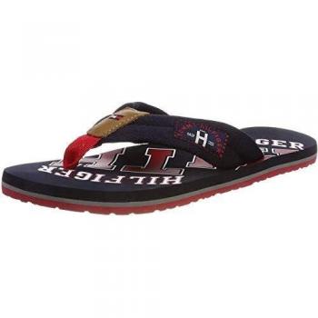 Tommy Hilfiger Essential TH Beach Sandal, Chanclas Hombre, Azul