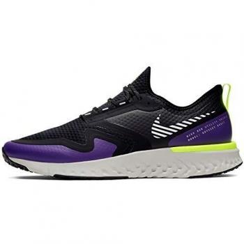 Nike Herren Odyssey React 2 S Straßenlaufschuhe (Schwarz / Metallic Silver), EU 44.5