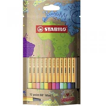 Sachet x 12 stylos-feutres mini (Pack of 12 mini felt pens)