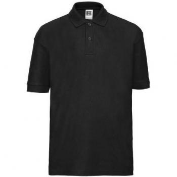 Russell Kids Polycotton Polo Shirt Wit 7-8 Jaar