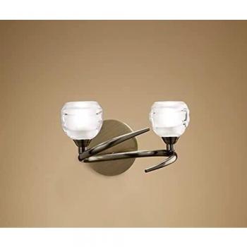 Antikmessing Wandleuchte Loop 2 Licht G9
