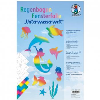 Ursus Regenbogen Fensterfolie Unterwasserwelt, 3 Blatt
