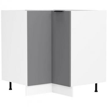Vcm Armoire D'angle cuisine – modèle Fasola, 1 porte, gris anthracite