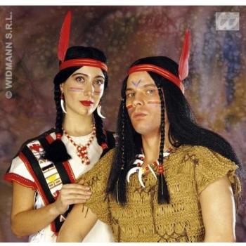 Accessori Travestimento Indiano WIDMANN con Parrucca