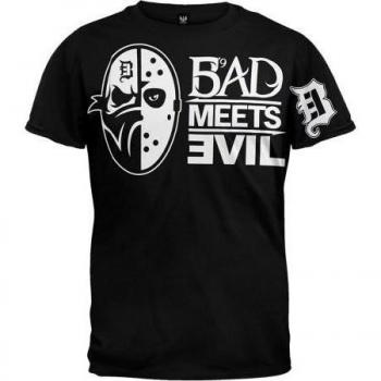 Bad Meets Evil Unisex T-shirt M Blanc/Noir