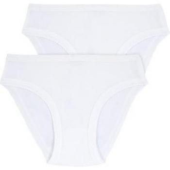 Petit Bateau 2 culottes blanches petite fille 8A