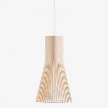 Secto Design Secto 4201 Pendelleuchte, Birke, weiß