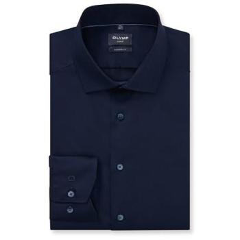 Olymp Business Modern Fit Langhosenhemd – Blau, Größe 40