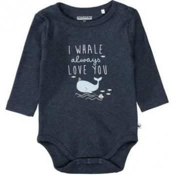 Body a maniche lunghe blu navy melange STACCATO