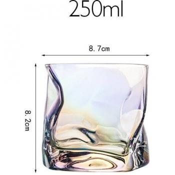 Brandy Snifter with Crumpled Design