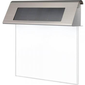 Applique extérieure à énergie solaire SYGONIX SY‑4677500 – LED SMD 0,2 W blanc, finition inox